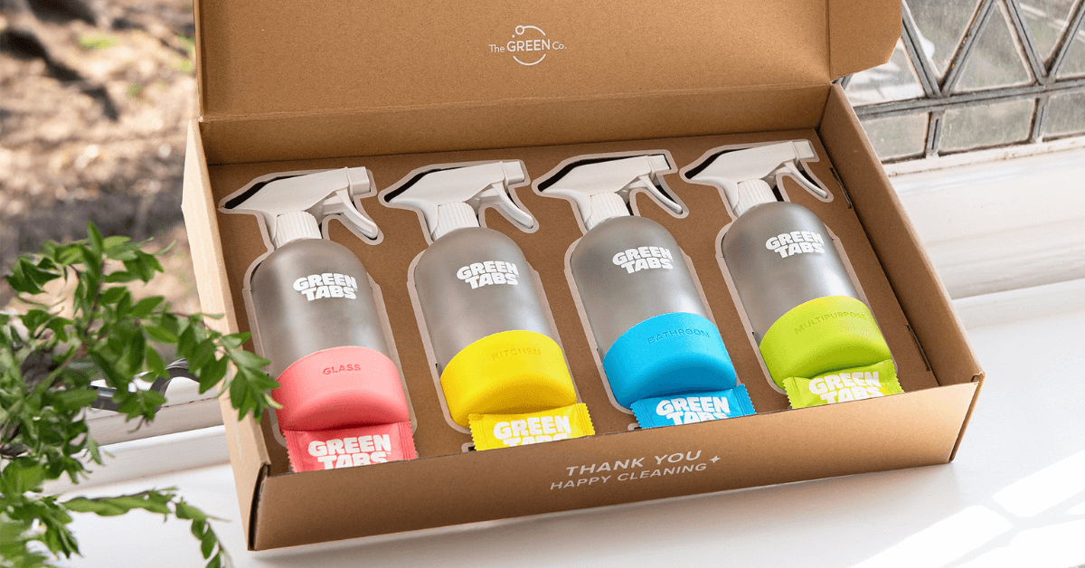 cleaning spray greentabs bundle in box